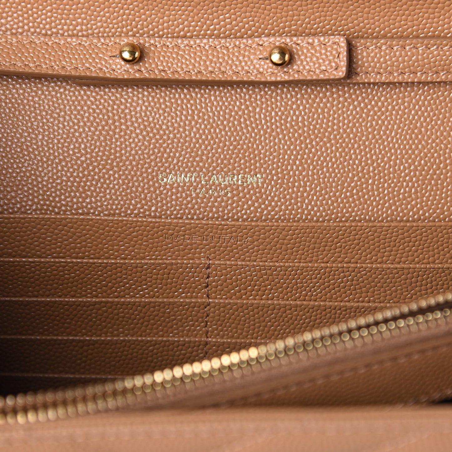 Grain De Poudre Matelasse Monogram Chain Wallet Cork