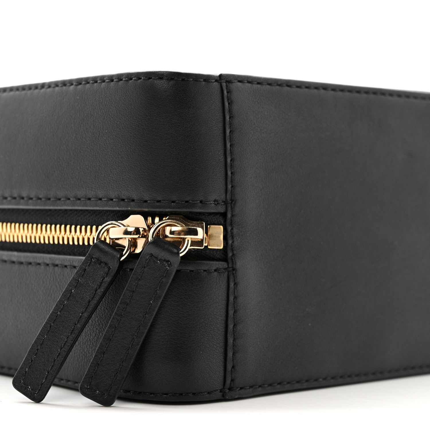 Chanel Calfskin Quilted Travel Kit Vanity Case Black 9 of 11