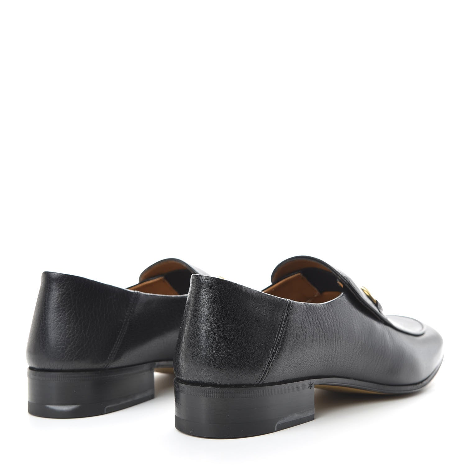 Gucci Goatskin Mens Horsebit Loafers 7 Black 4 of 10