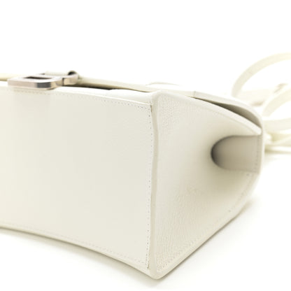 Balenciaga Grained Calfskin Small Hourglass Top Handle Bag White 10 of 10