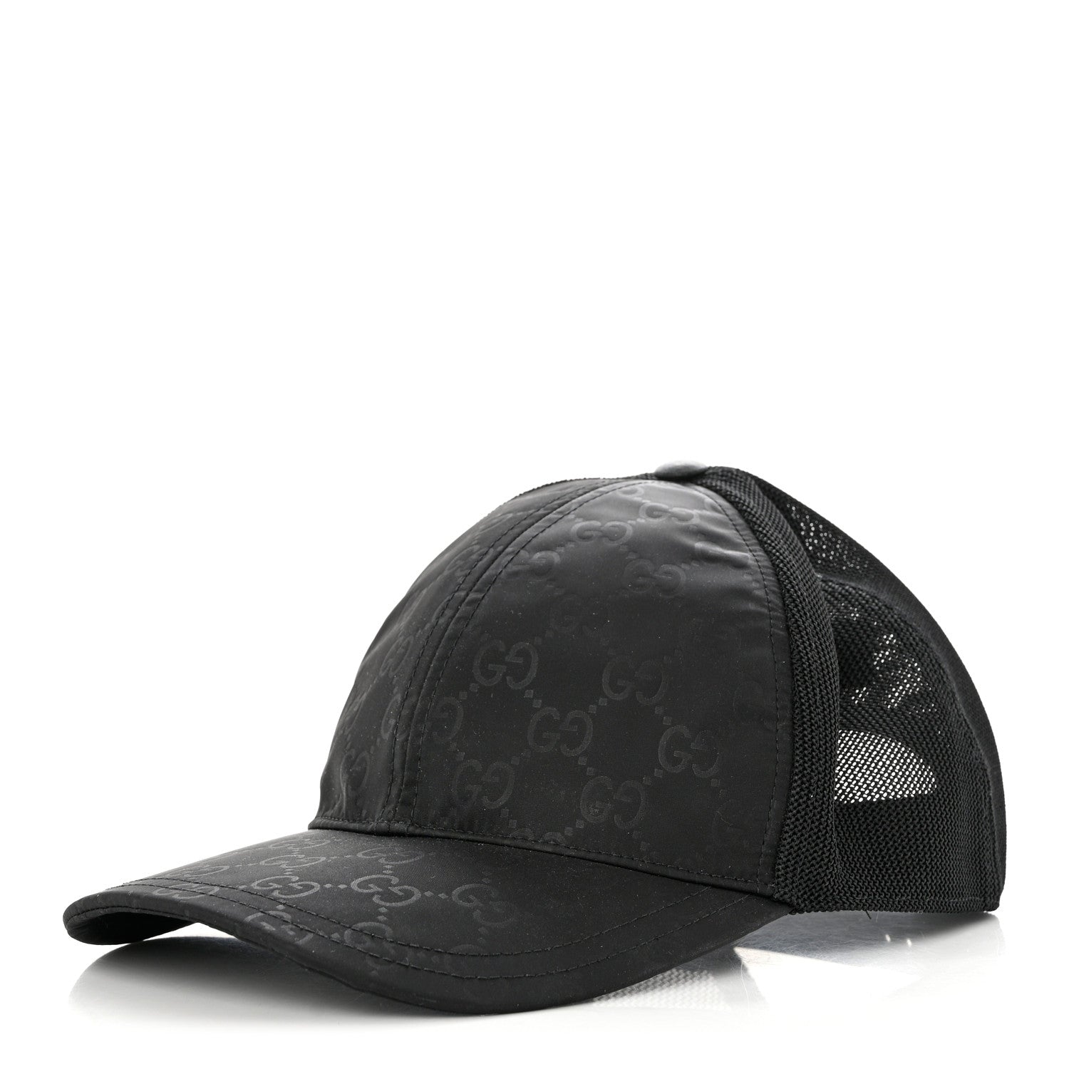 Gucci Nylon Monogram Baseball Hat M Black 1 of 9