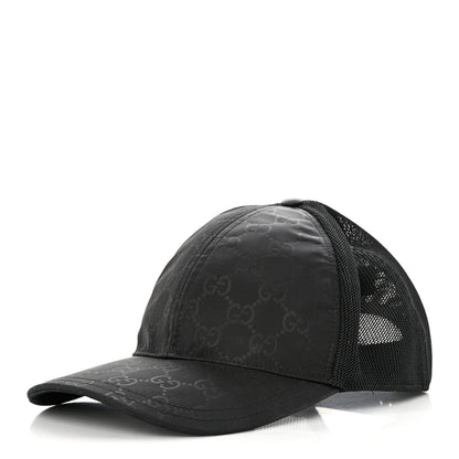 Gucci Nylon Monogram Baseball Hat M Black 1 of 9