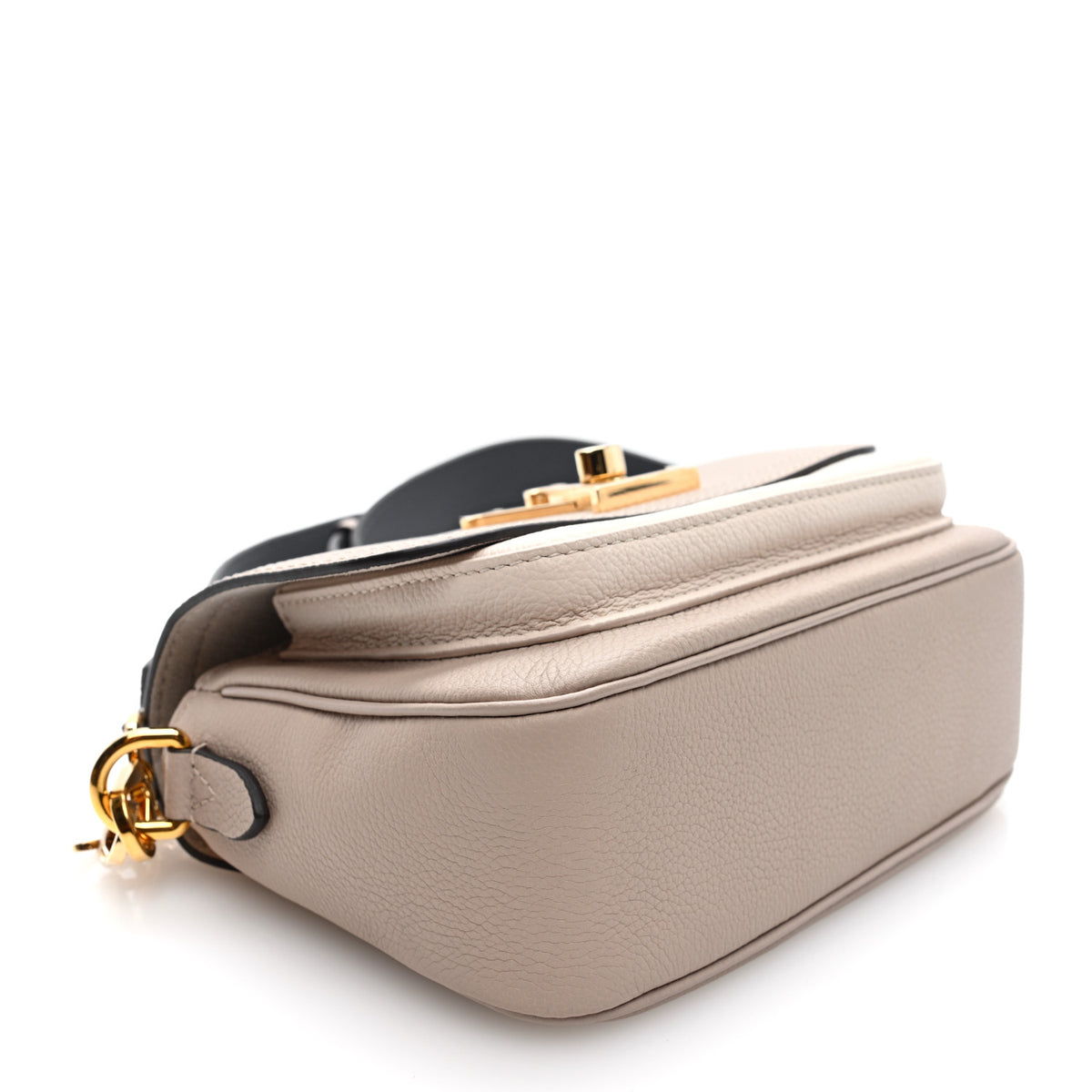 Grained Calfskin Lockme Tender Greige