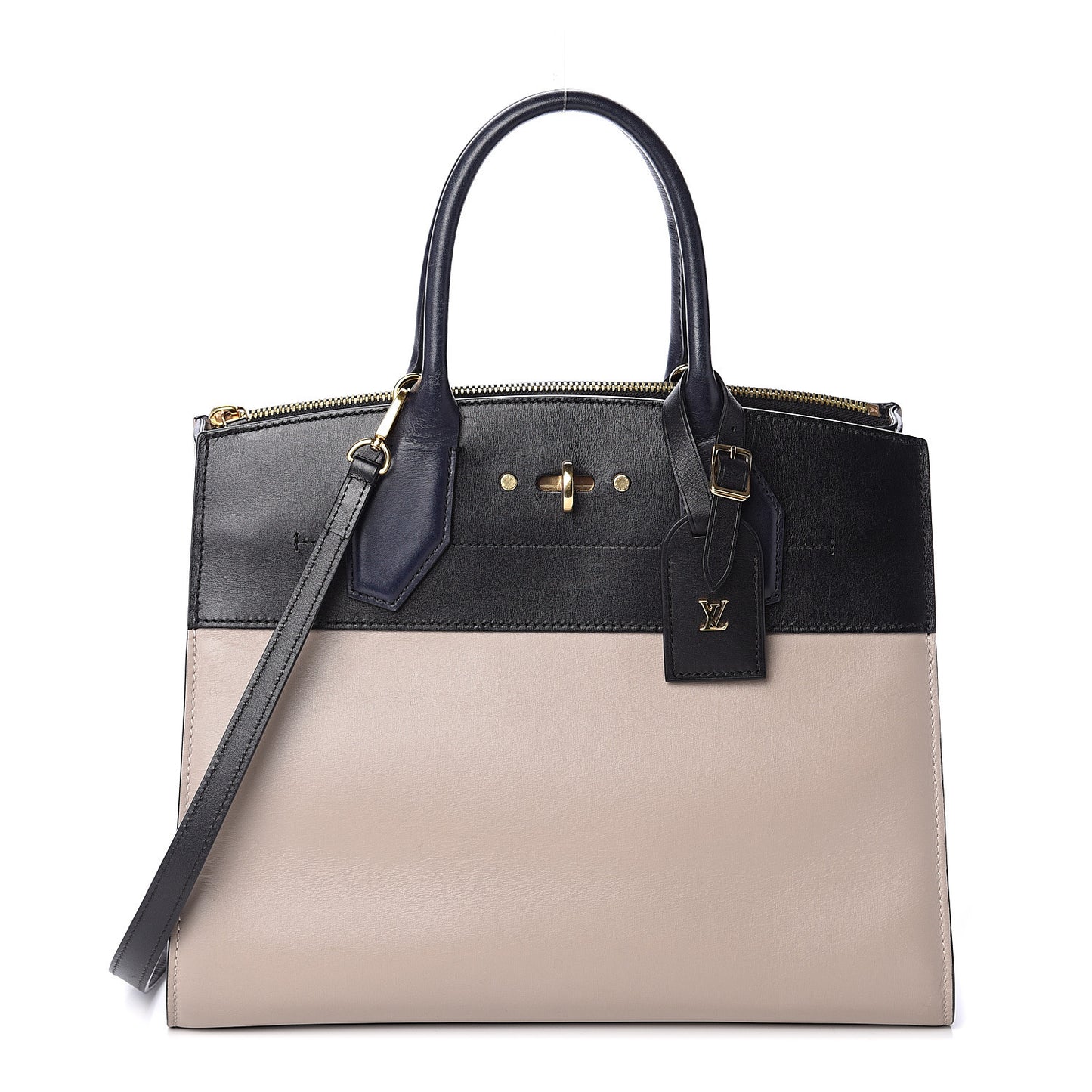 Calfskin City Steamer MM Gris Black
