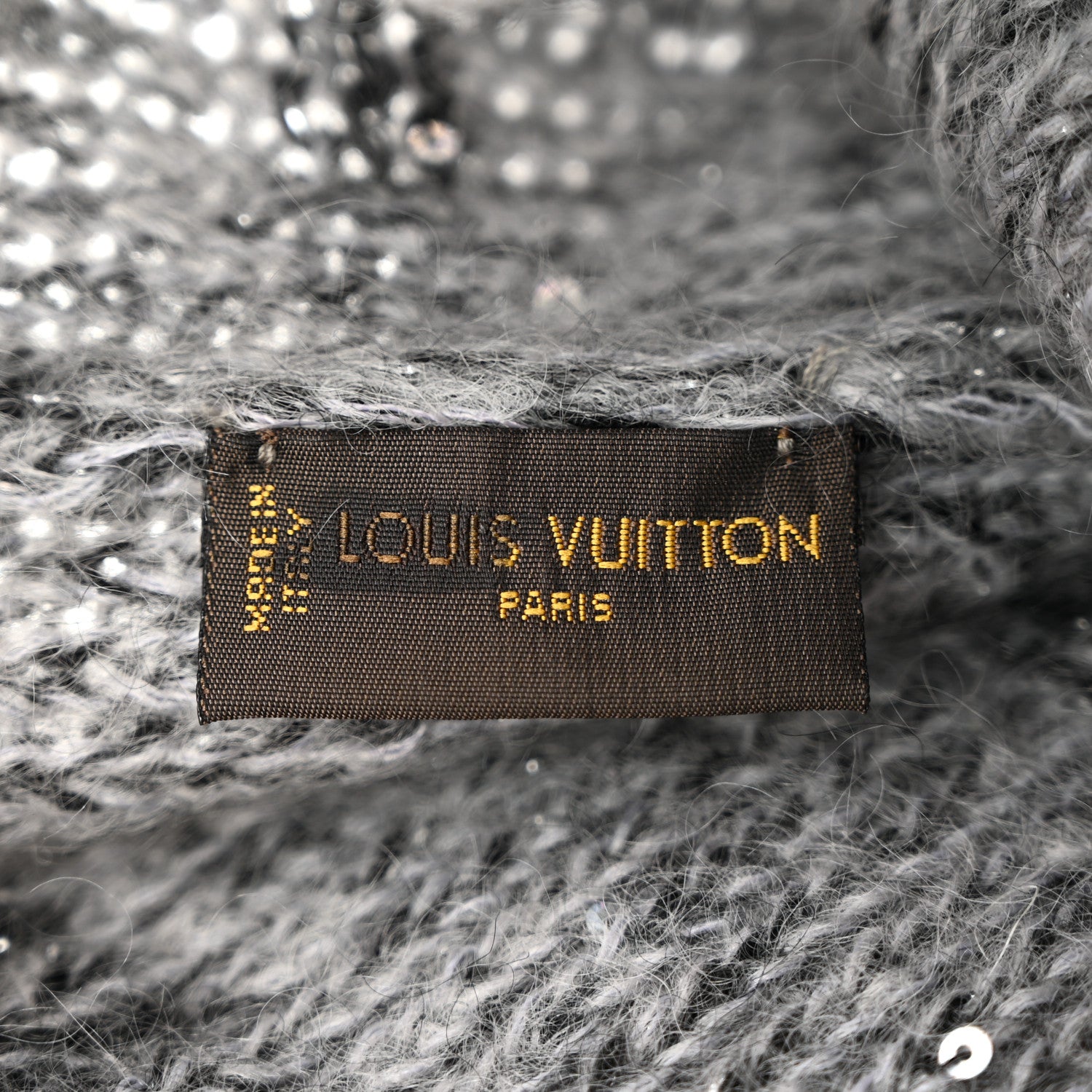Louis Vuitton Monogram Glitter Sunset Beanie Hat Grey 5 of 5