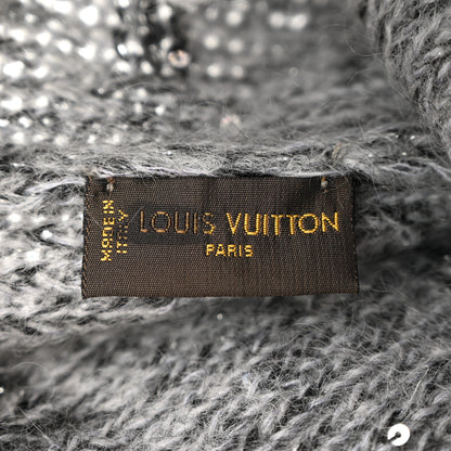 Louis Vuitton Monogram Glitter Sunset Beanie Hat Grey 5 of 5