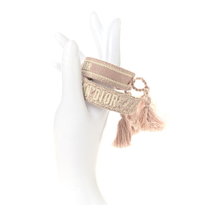 Christian Dior Woven Cotton J'Adior Friendship Bracelet Set Pink 2 of 4