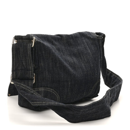 Chanel Denim CC Messenger Bag Blue 3 of 10