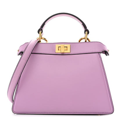 Fendi Shiny Nappa Petite Peekaboo I SEE U Satchel Violetta 1 of 12
