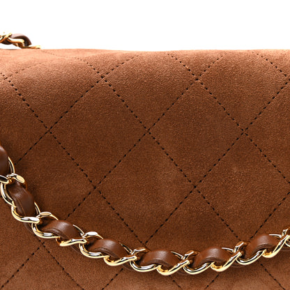 Chanel Suede Calfskin Small Souplissimo Maxi Flap Camel 8 of 10