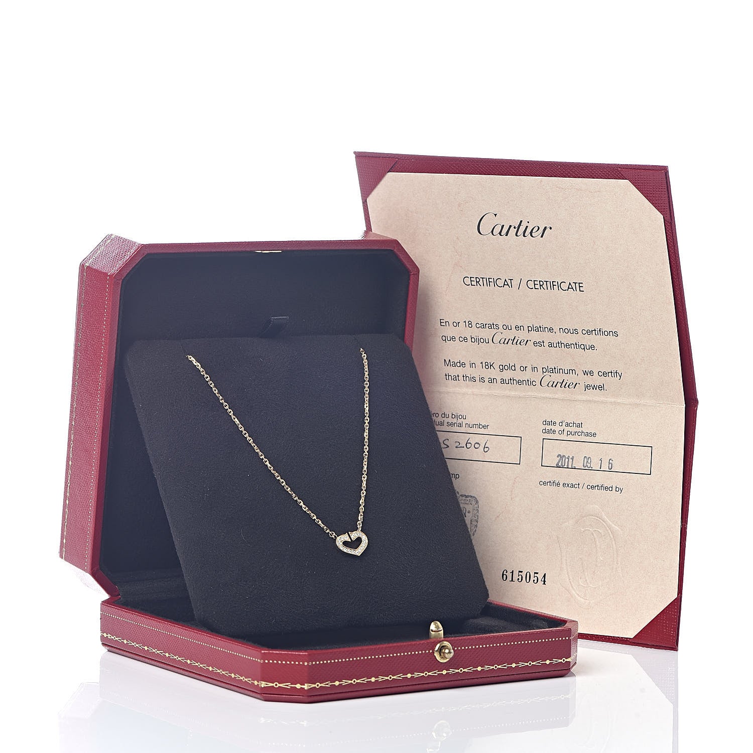 Cartier 18K Yellow Gold Diamond Hearts And Symbols Pendant Necklace 5 of 5