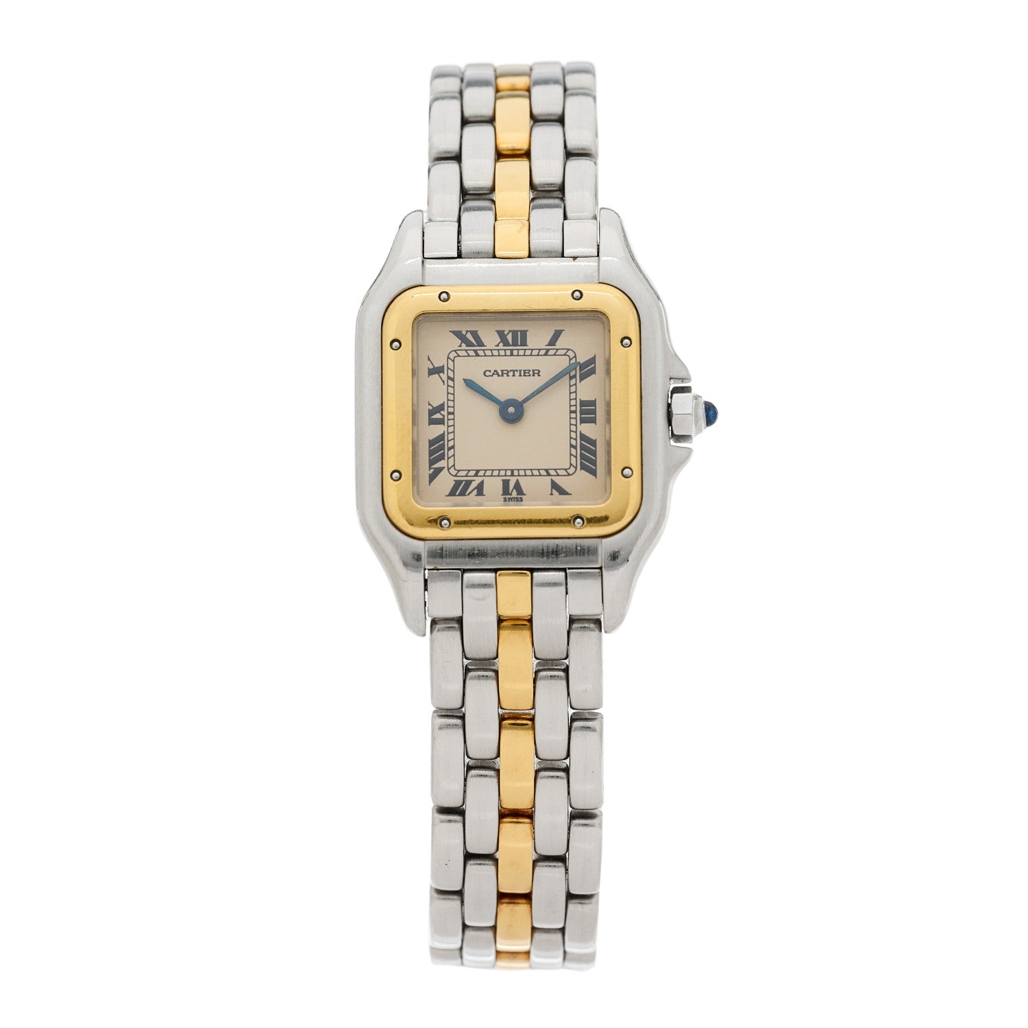 Cartier Stainless Steel 18K Yellow Gold 22mm Panthere Quartz Watch 1 of 5