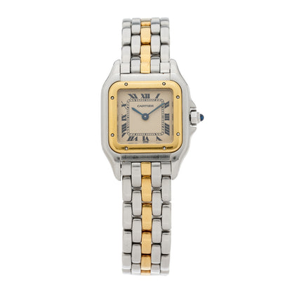 Cartier Stainless Steel 18K Yellow Gold 22mm Panthere Quartz Watch 1 of 5