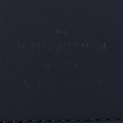 Louis Vuitton Calfskin Monogram Shadow Pocket Organizer Blue 6 of 7