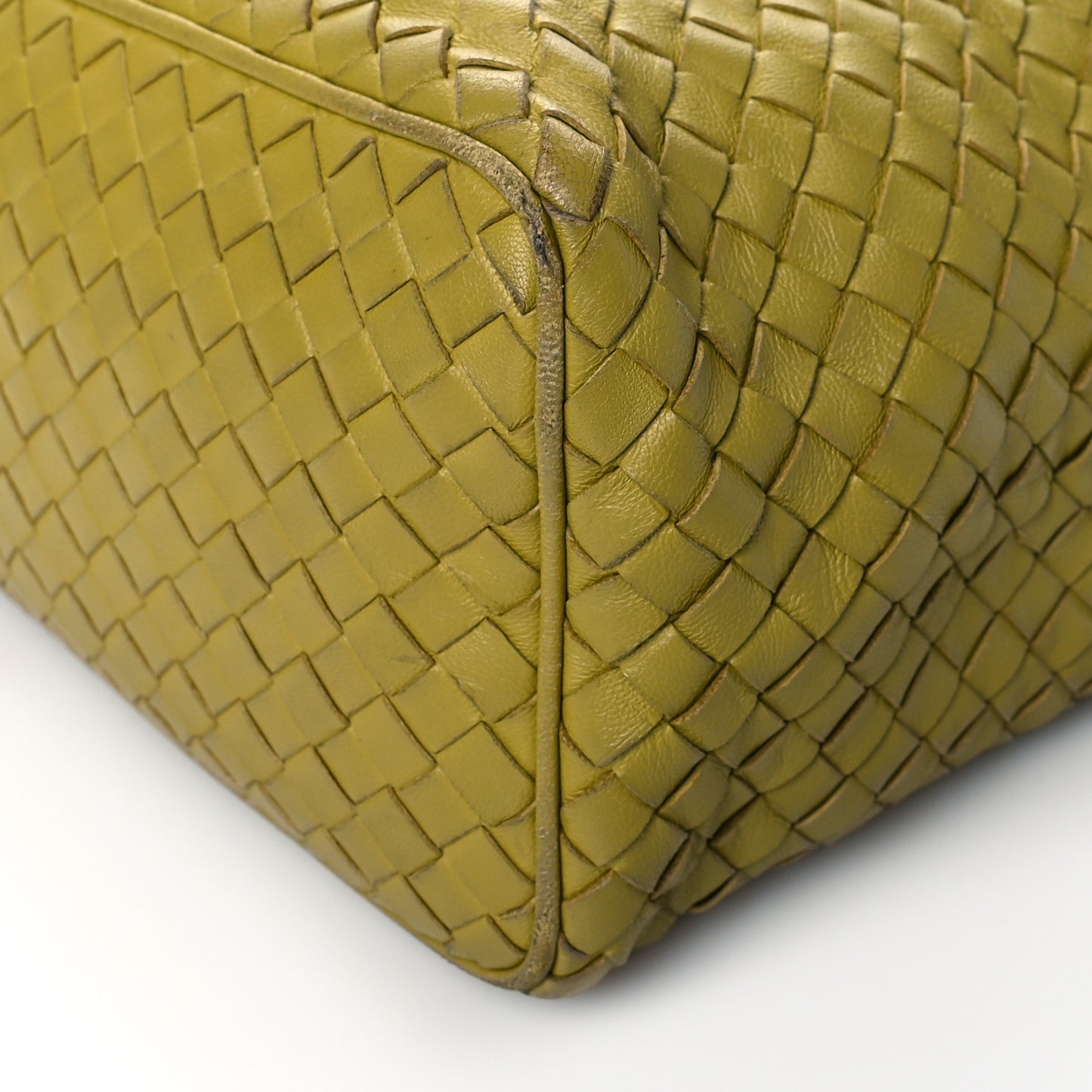Nappa Intrecciato Small Shoulder Bag Green