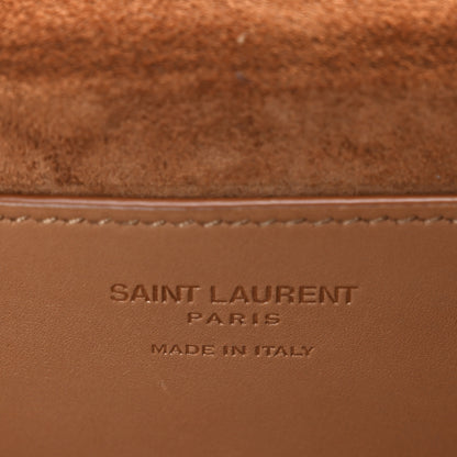 Saint Laurent Calfskin Monogram Take Away Box Dusty Vintage Brown Gold 6 of 11