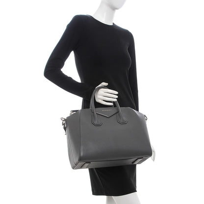 Givenchy Sugar Goatskin Medium Antigona Dark Grey 3 of 10