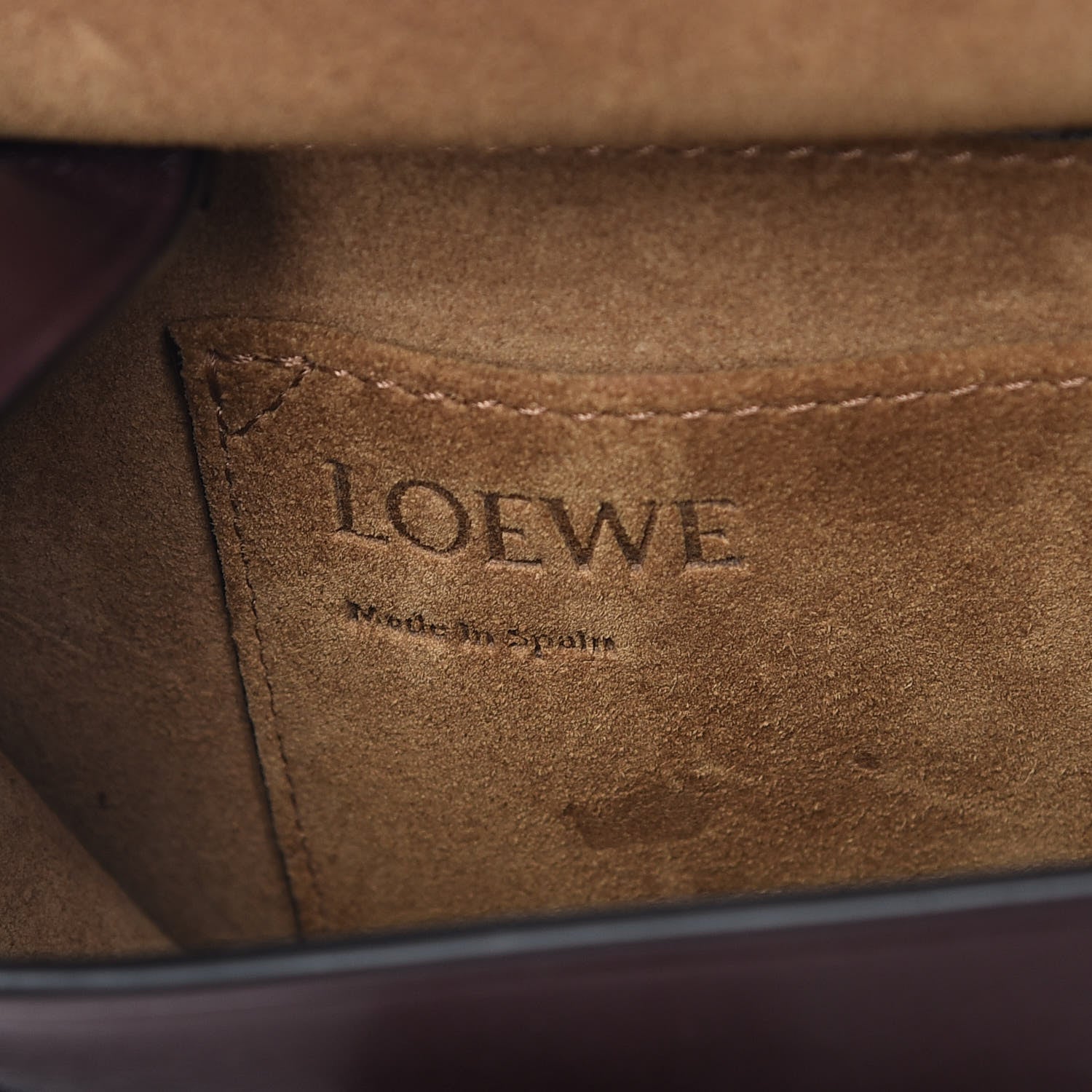 Loewe Calfskin Small Metal Gate Crossbody Bag Oxblood 6 of 9