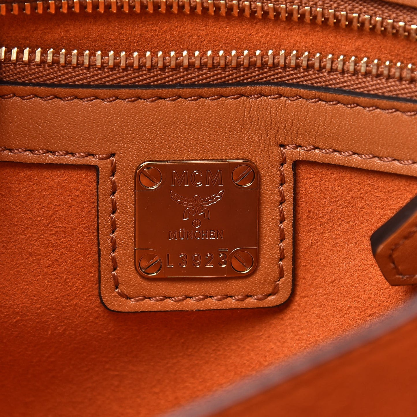 Calfskin Patricia Small Crossbody Bag Cognac