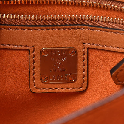 MCM Calfskin Patricia Small Crossbody Bag Cognac 7 of 11