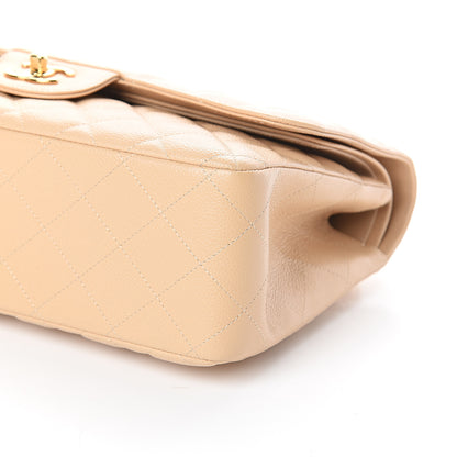 Chanel Caviar Quilted Jumbo Double Flap Beige Clair 9 of 9