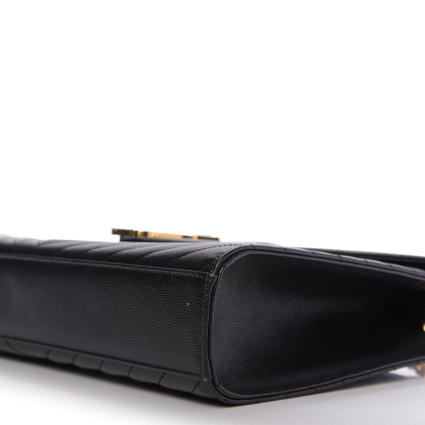 Grain De Poudre Matelasse Chevron Large Monogram Satchel Black