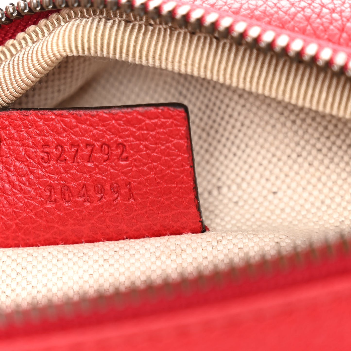 Grained Calfskin Small Logo Belt Bag Hibiscus Red