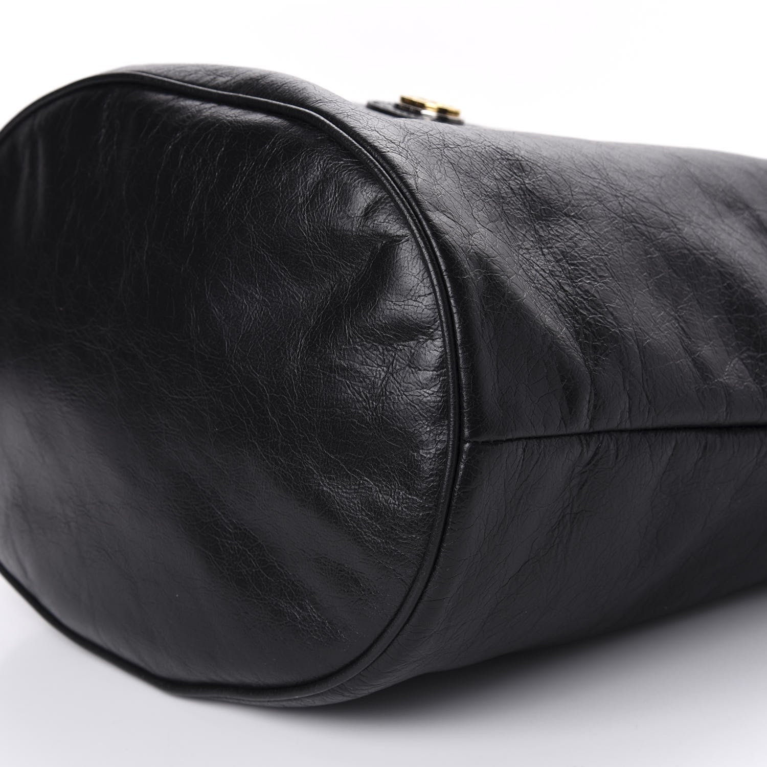 Gucci Fluffy Calfskin Morpheus Hobo Shoulder Bag Black 7 of 10