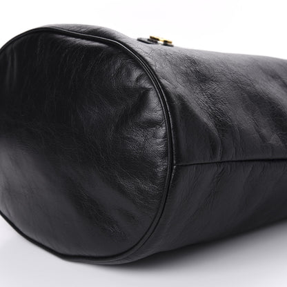 Gucci Fluffy Calfskin Morpheus Hobo Shoulder Bag Black 7 of 10