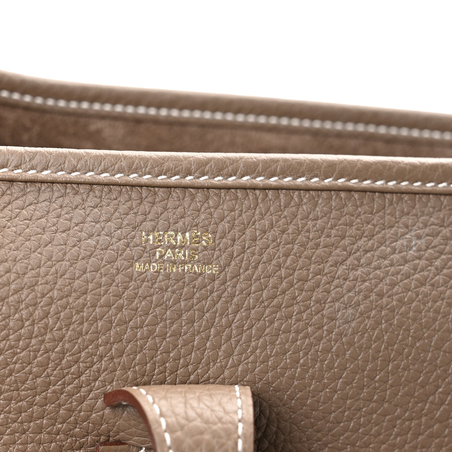 Hermes Taurillon Clemence EVELYNE III PM Etoupe 6 of 11