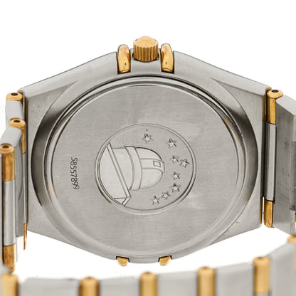 Omega Stainless Steel 18K Yellow Gold 33mm Constellation Quartz Watch White 1312.30 4 of 4