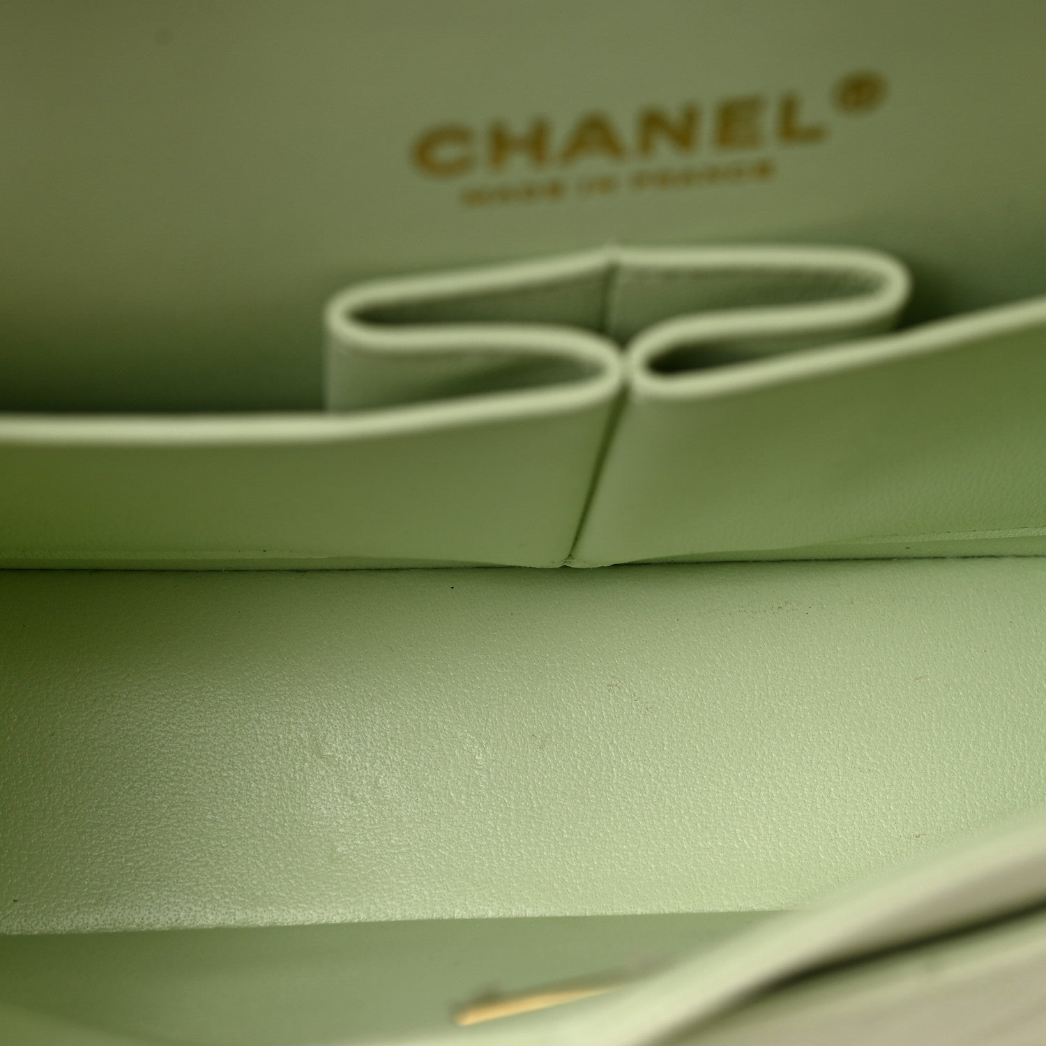 Chanel Caviar Quilted Small Double Flap Light Green 5 of 9