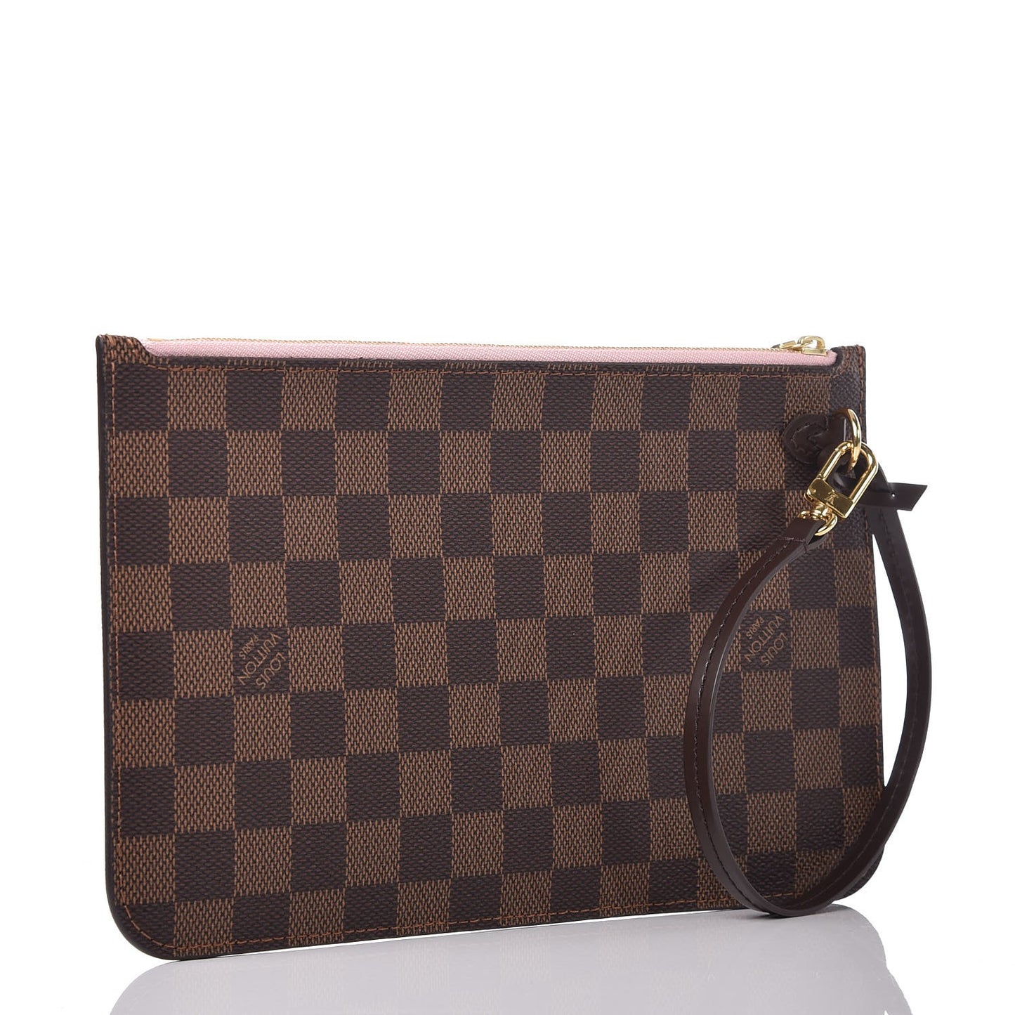 Damier Ebene Neverfull MM GM Pochette Rose Ballerine
