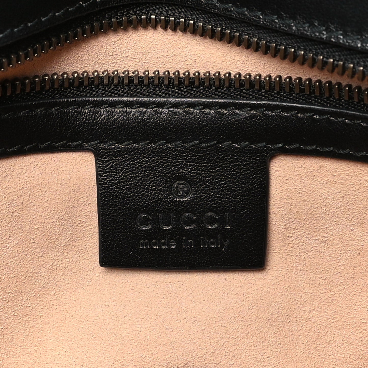 Calfskin Matelasse Small GG Marmont Shoulder Bag Black