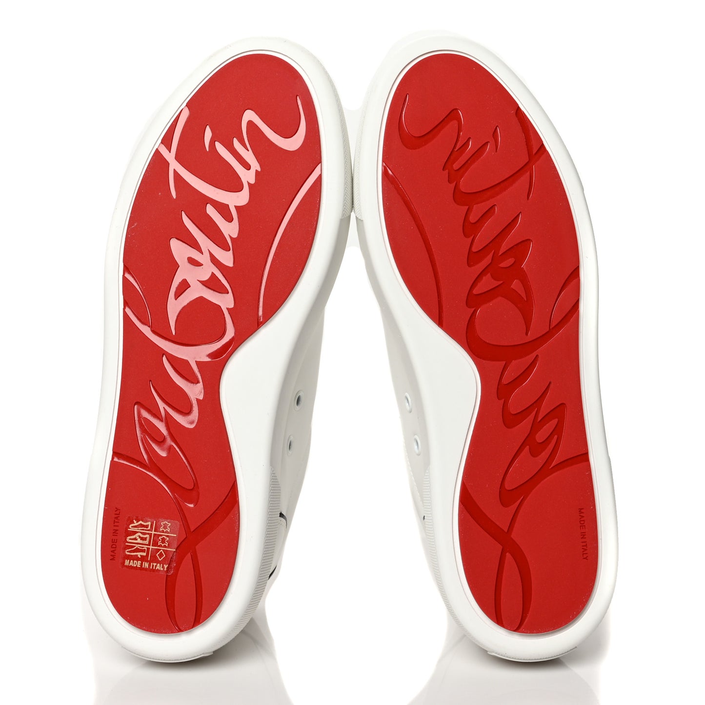 Calfskin Patent Vieirissima Flat Sneakers 40 White Black