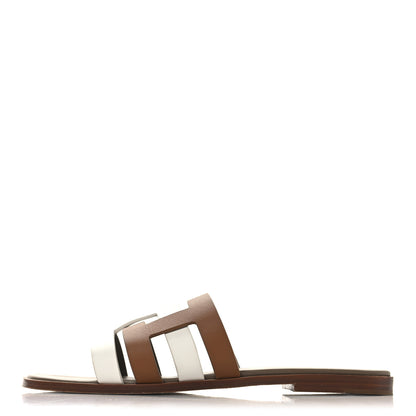 Hermes Calfskin Amore Sandals 41 White Naturel 1 of 11