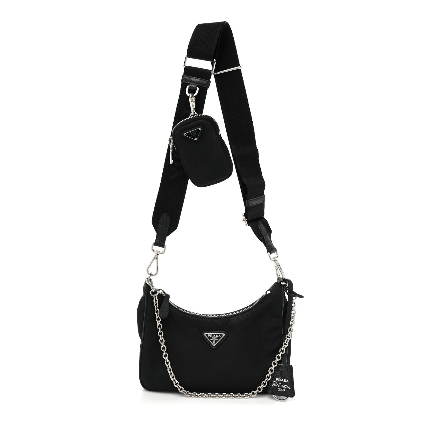 Nylon Re-Edition 2005 Shoulder Bag Black