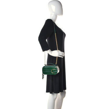 Chloe Calfskin Crocodile Embossed Mini C Vanity Bag Woodsy Green 2 of 9
