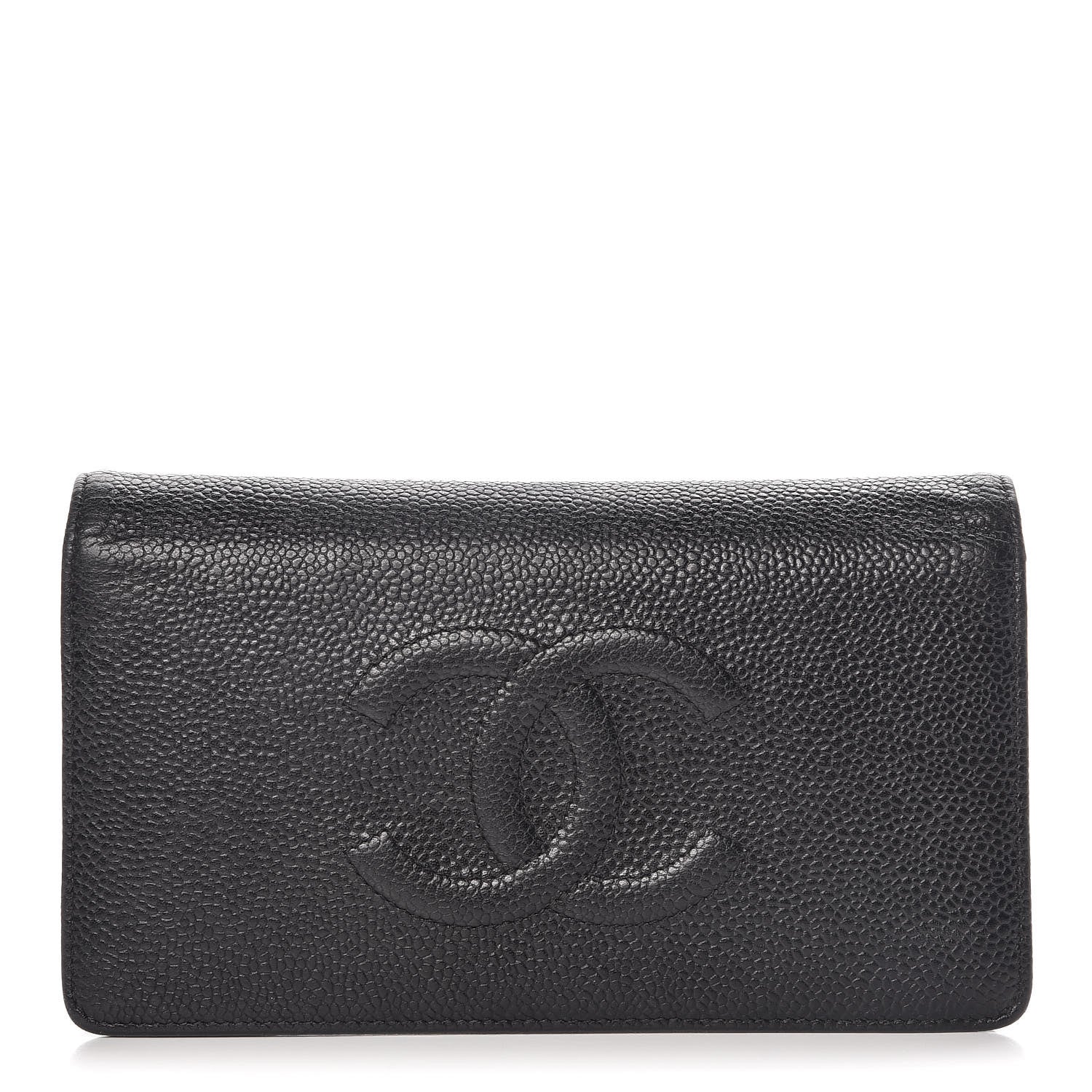 Chanel Caviar Timeless CC Yen Wallet Black 1 of 16