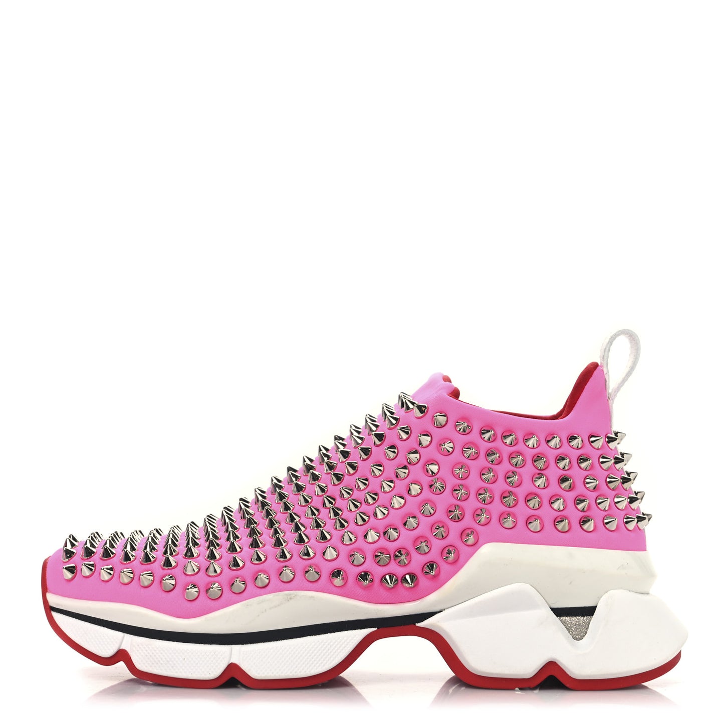 Neoprene Spike Sock Donna Flat Sneakers 35 Rose Fluo