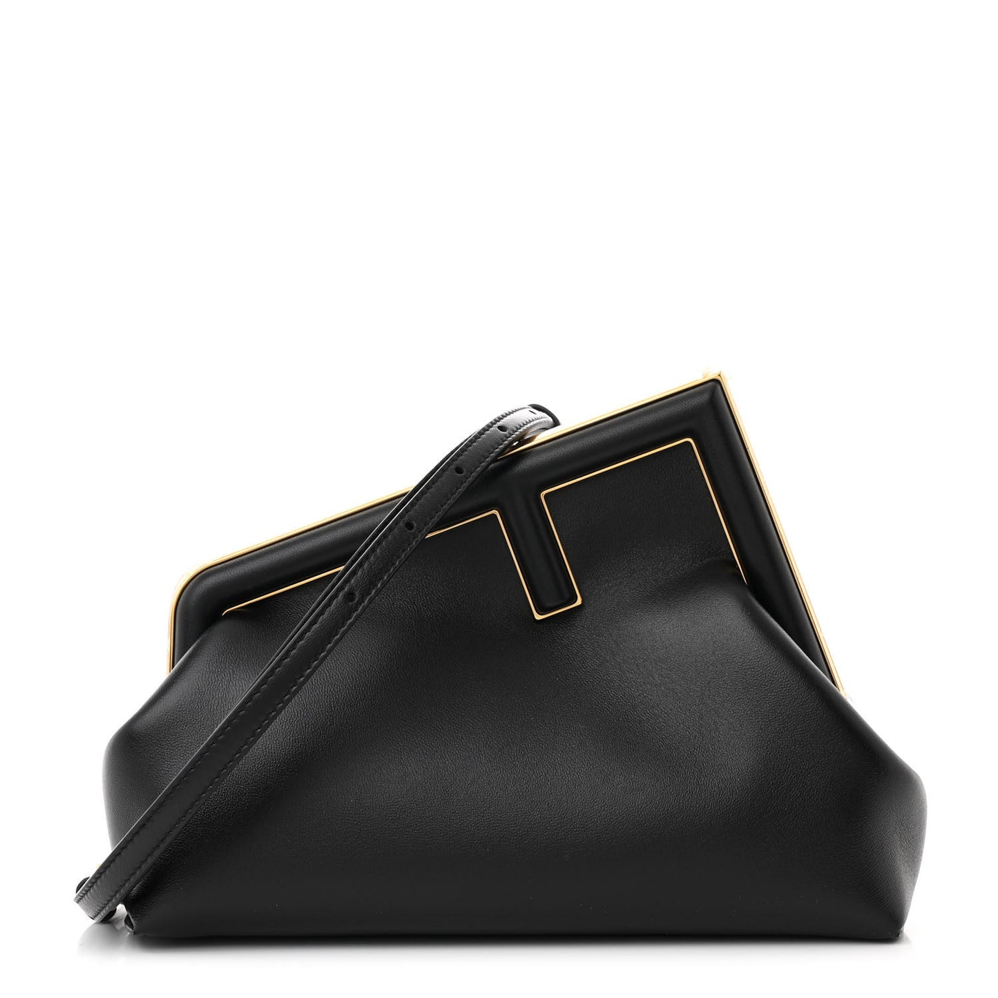 Shiny Nappa Small Fendi First Black