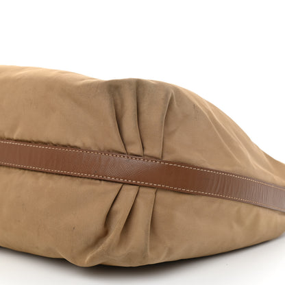 Prada Tessuto Nylon Saffiano Hobo Cammeo 9 of 11