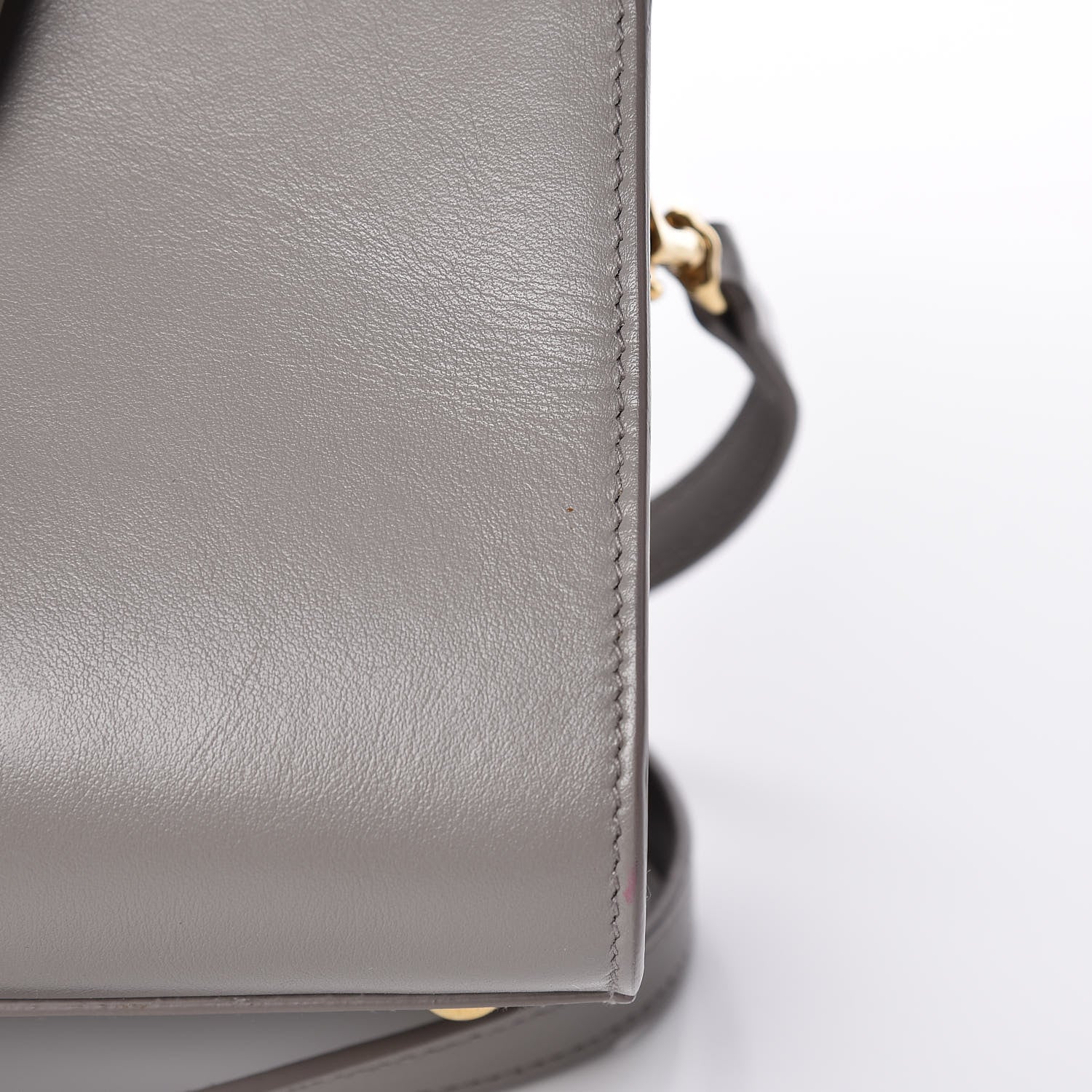 Saint Laurent Calfskin Monogram Baby Cabas Fog 9 of 12