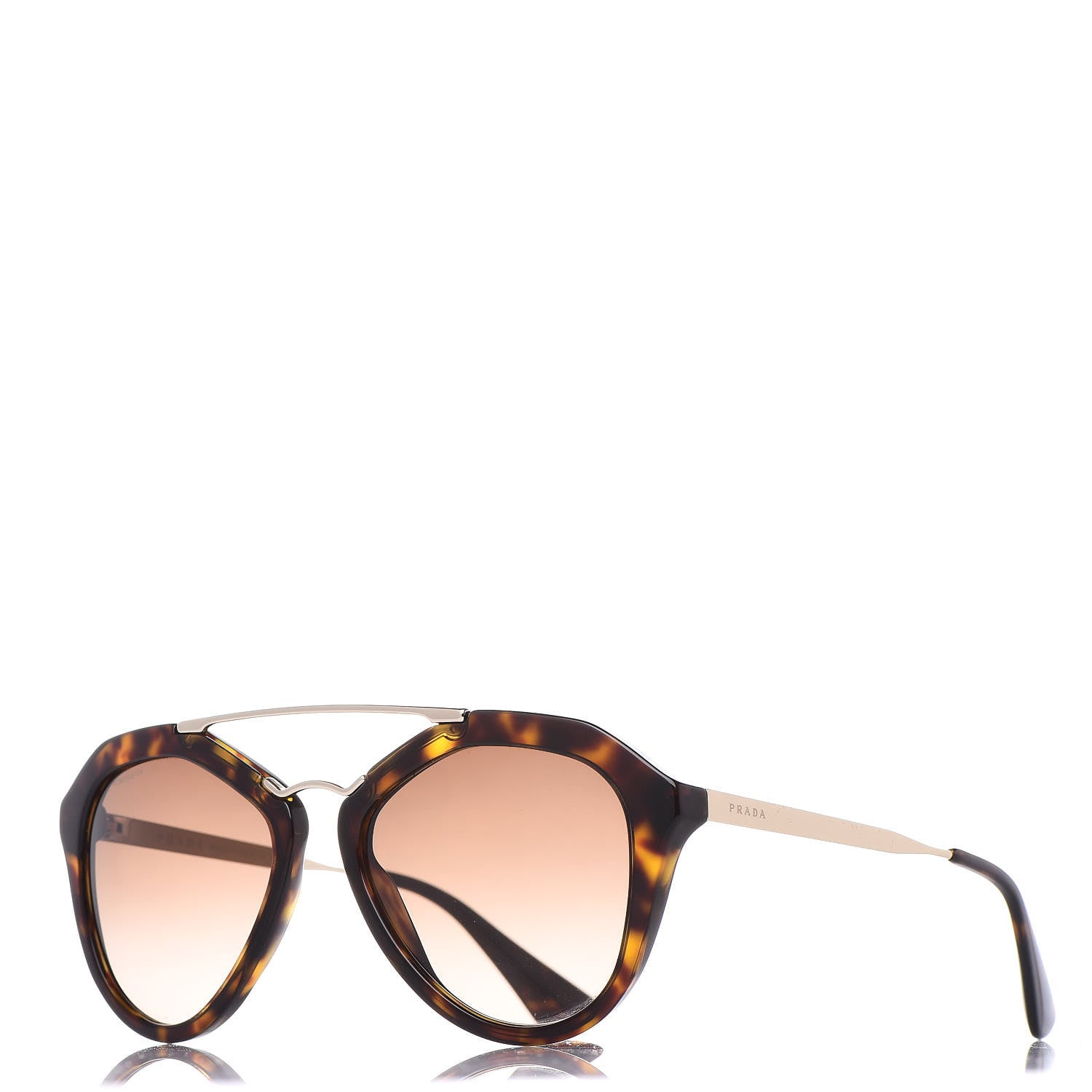 Prada Cinema Sunglasses SPR 12Q Tortoise Gold 1 of 7