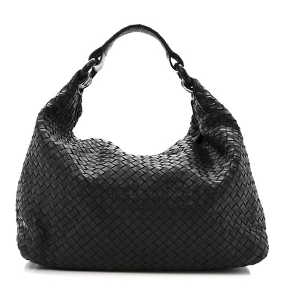 Bottega Veneta Nappa Intrecciato Sloane Hobo Black 1 of 14