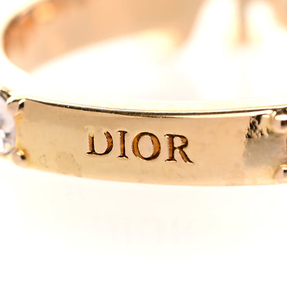 Christian Dior Metal Crystal Dio(R)evolution Ring S Gold 4 of 6