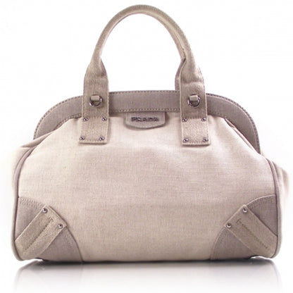 Prada Canvas Doctor Bag Beige 1 of 11