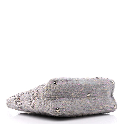 Chanel Tweed Quilted Cambon Tote Grey 4 of 13