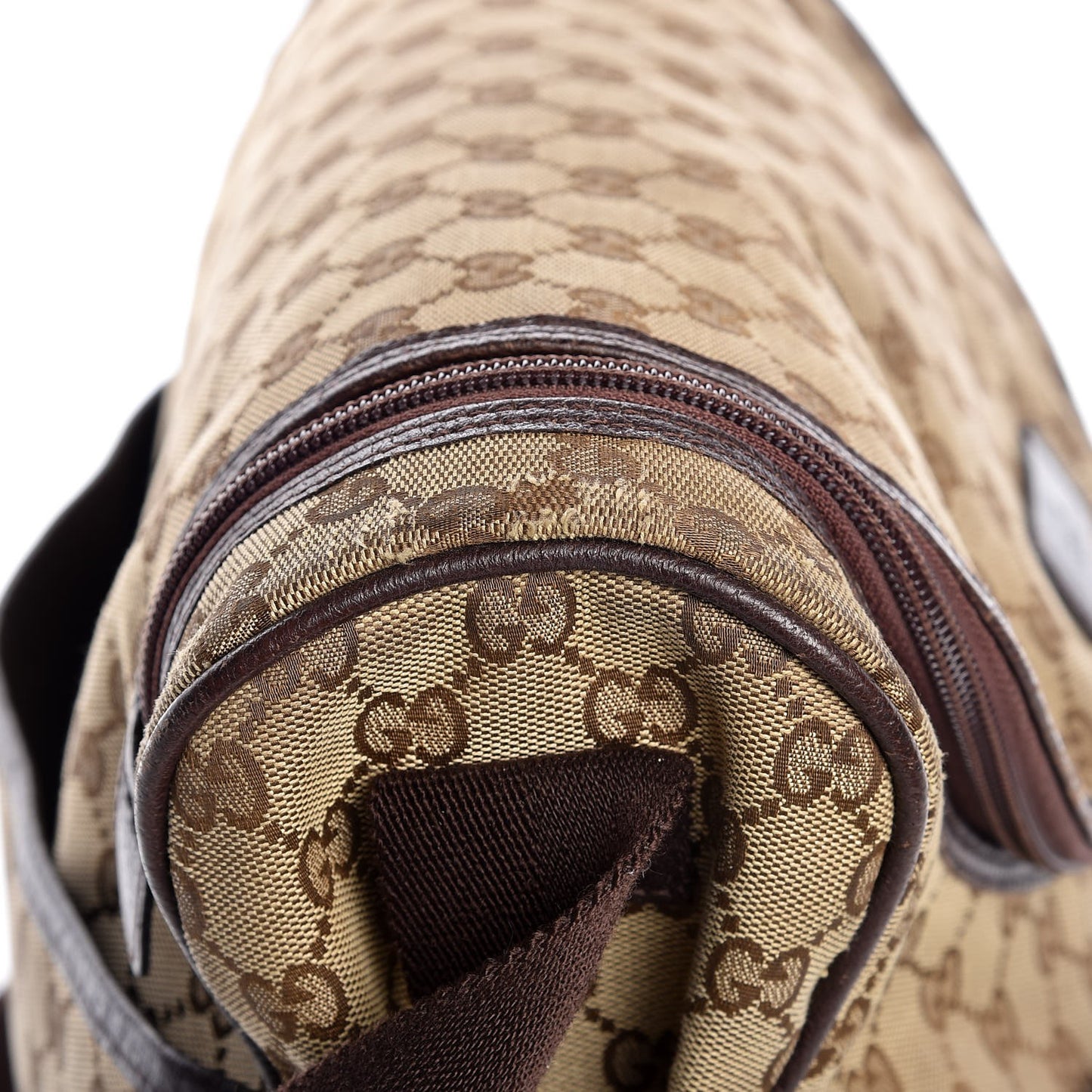 Monogram Natural Pigskin Large Diaper Bag Beige Ebony Cocoa Dark Chocolate