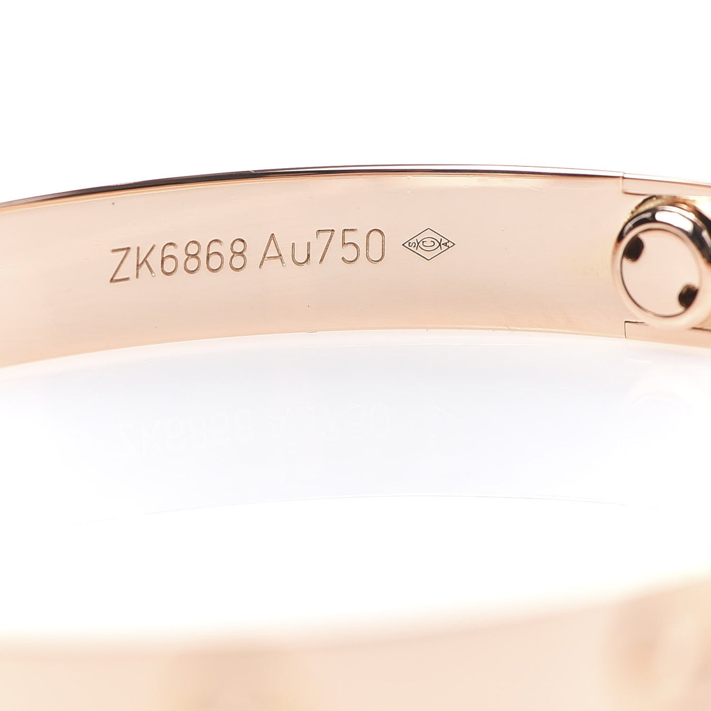 18K Pink Gold LOVE Bracelet 17